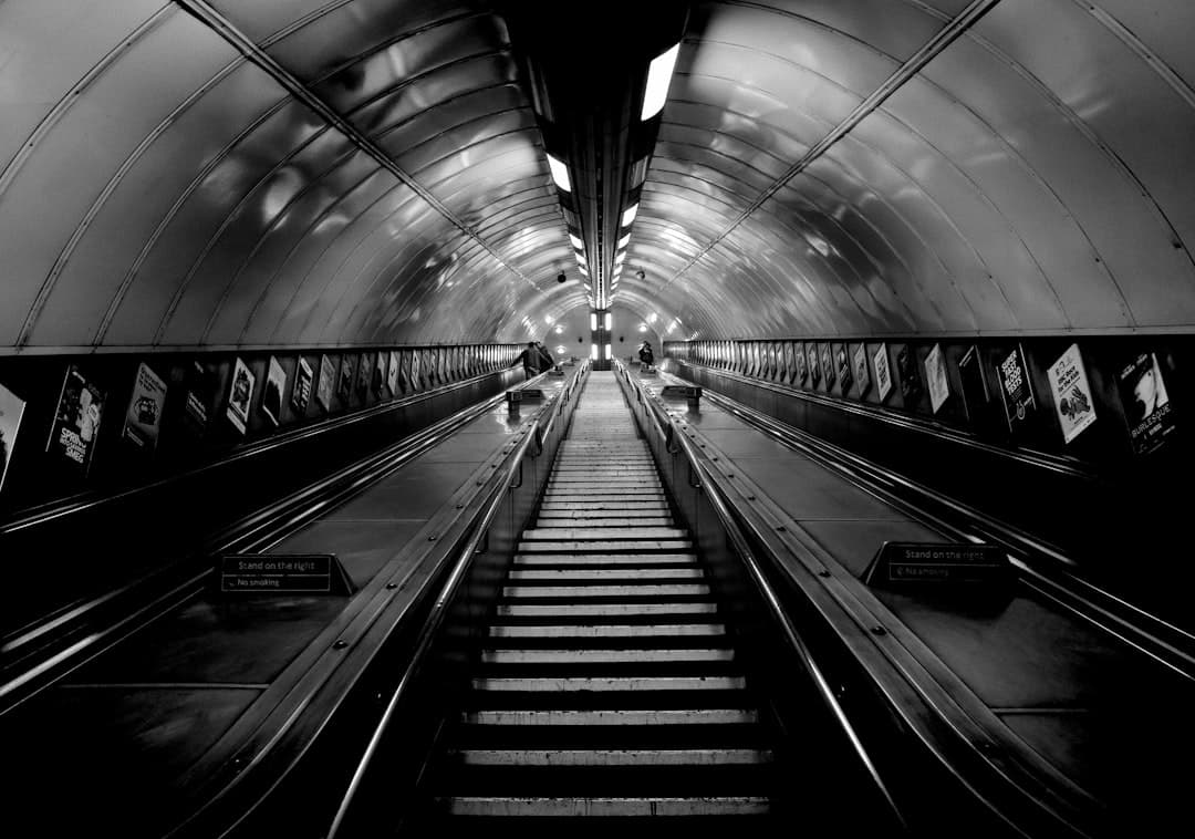 Traveler with smartphone in London, UK